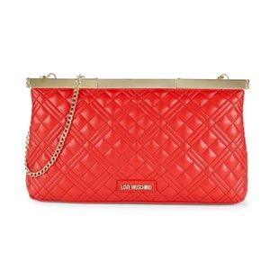 LOVE MOSCHINO Quilted red Crossbody Bag with dust bag.NWT